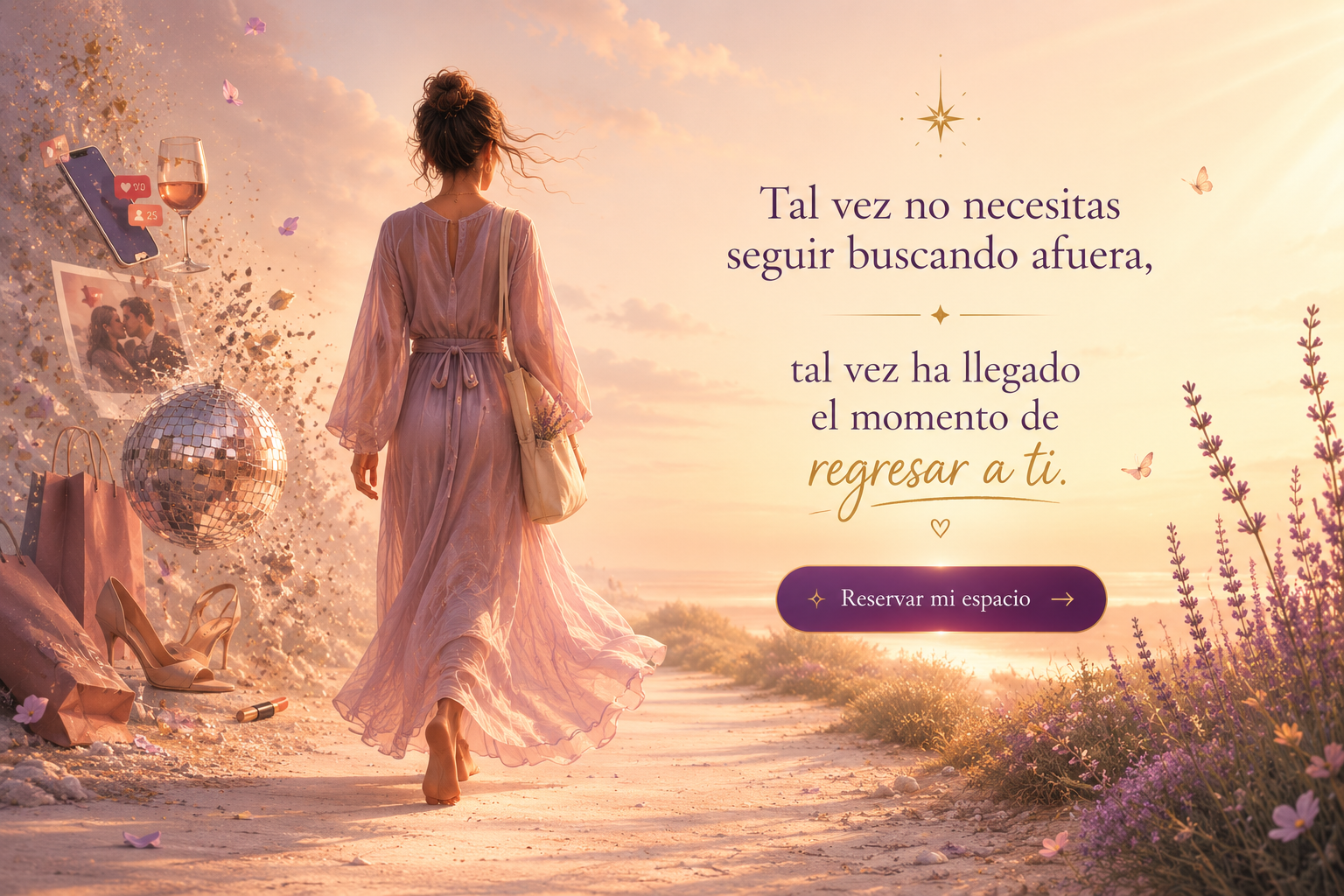 Tal vez no necesitas seguir buscando afuera, tal vez ha llegado el momento de regresar a ti